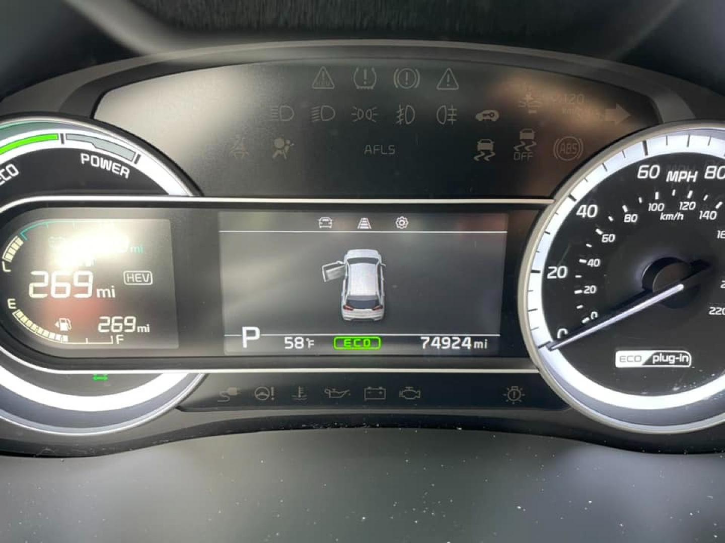 2019 DARK GRAY /GRAY Kia Niro Plug In Hybrid (KNDCD3LD9K5) , located at 744 E Miner Ave, Stockton, CA, 95202, (209) 944-5770, 37.956863, -121.282082 - Photo#6